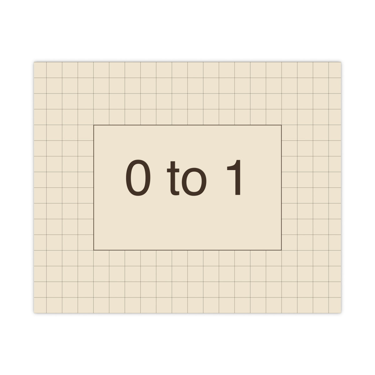 ZERO TO ONE - Matte Poster