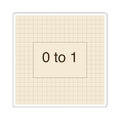 ZERO TO ONE - Square Sticker